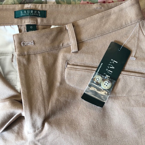 RALPH LAUREN Size 10 Classic Equestrian Flat-Front Cozy Trouser Stretch $100 NEW - Picture 6 of 12